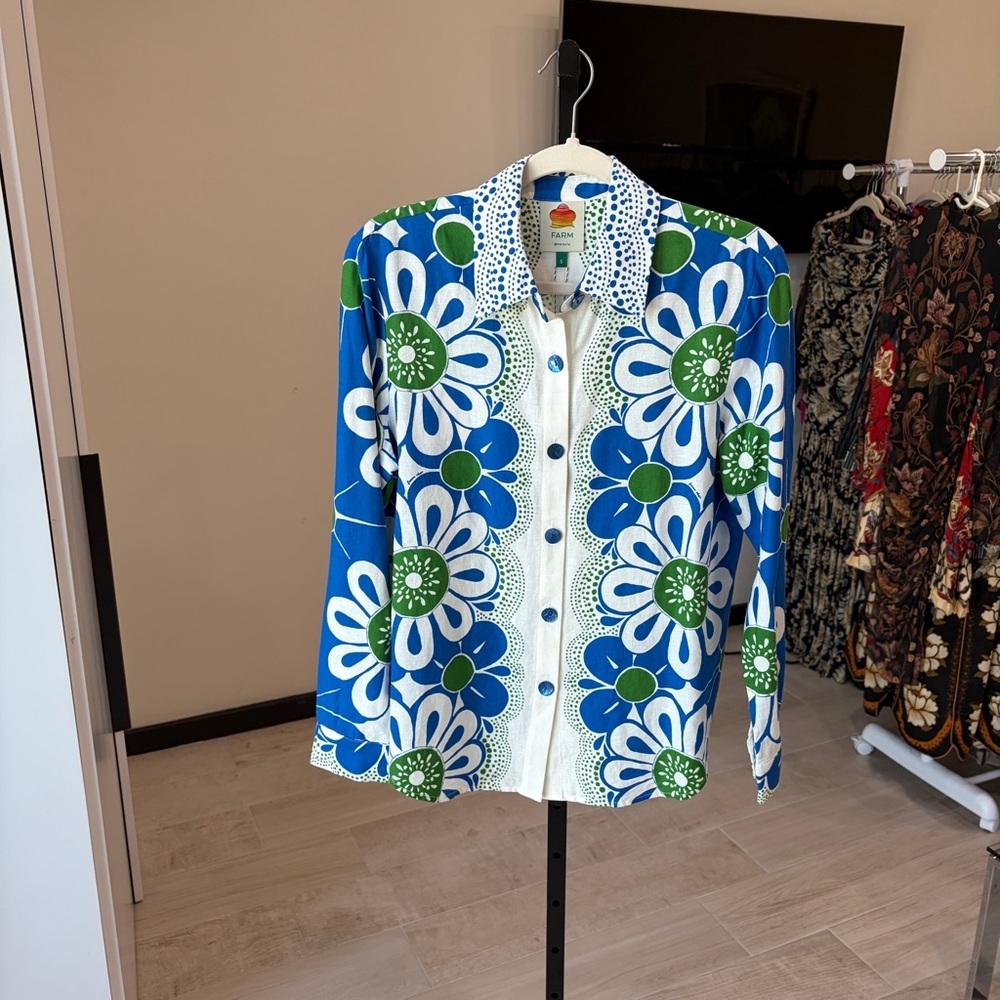 FARM RIO Exclusive Top Maia Blue - Picture 12 of 12